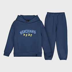 Детский костюм оверсайз NewJeans asap, цвет: тёмно-синий