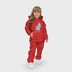Детский костюм оверсайз Крутая Рейнбоу Дэш, цвет: красный — фото 2