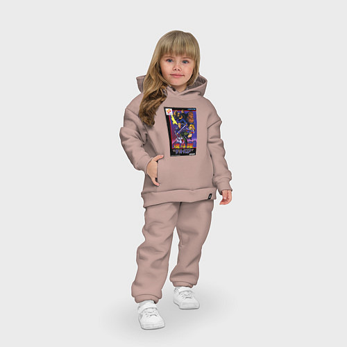 Детский костюм оверсайз Хард корпс обложка / Пыльно-розовый – фото 3