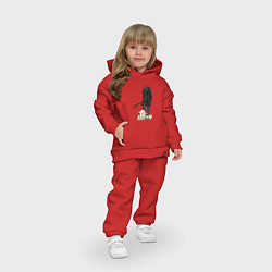 Детский костюм оверсайз Камерамен победил скибиди туалет, цвет: красный — фото 2