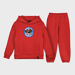 Детский костюм оверсайз USA skate eagle, цвет: красный