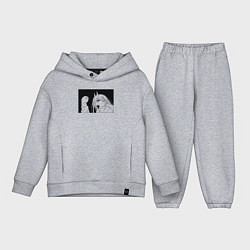 Детский костюм оверсайз Пауэр аниме человек бензопила, цвет: меланж