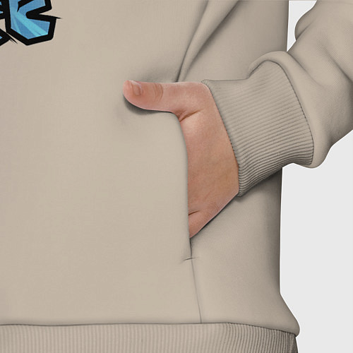 Детский костюм оверсайз Больше не люблю кататься / Миндальный – фото 3