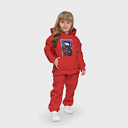 Детский костюм оверсайз ТВ Мен со Спикерменом и Камераменом, цвет: красный — фото 2