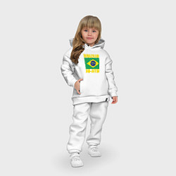Детский костюм оверсайз Brazilian jiu-jitsu, цвет: белый — фото 2