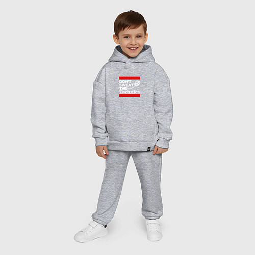 Детский костюм оверсайз Dont sweat the Technics / Меланж – фото 4