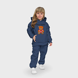 Детский костюм оверсайз Медведь Марат: разъезд чушпаны, цвет: тёмно-синий — фото 2