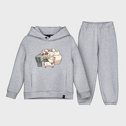Детский костюм оверсайз Опасная Фапута, цвет: меланж