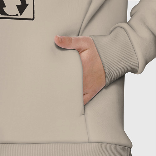 Детский костюм оверсайз Есть спать вечеринка / Миндальный – фото 3