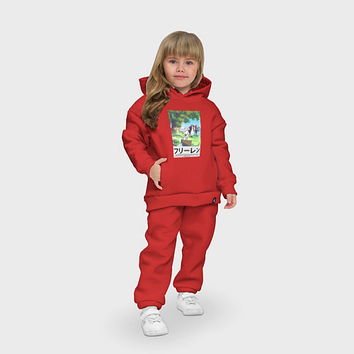 Детский костюм оверсайз Штарк Ферн и Фрирен / Красный – фото 3