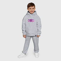 Детский костюм оверсайз BTS - Army forever Bangtan forever, цвет: меланж — фото 2