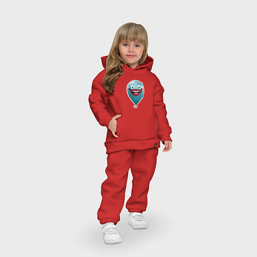 Детский костюм оверсайз Забавный воздушный шарик / Красный – фото 3