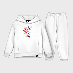 Детский костюм оверсайз Узорхаос, цвет: белый