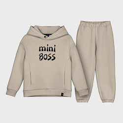 Детский костюм оверсайз Mini boss, цвет: миндальный