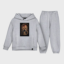 Детский костюм оверсайз Боец Муай Тай, цвет: меланж