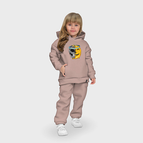 Детский костюм оверсайз Angel smile / Пыльно-розовый – фото 3