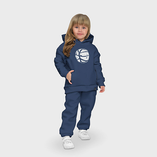 Детский костюм оверсайз Basket balls / Тёмно-синий – фото 3