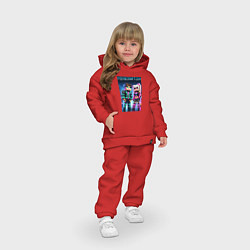 Детский костюм оверсайз Барби и Кен - коллаборация с Майнкрафт, цвет: красный — фото 2