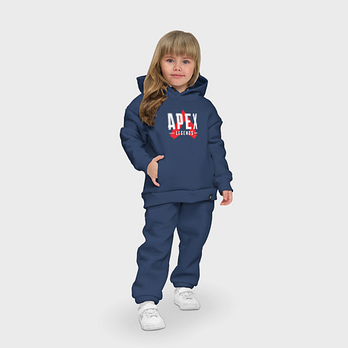 Детский костюм оверсайз Лого апекс ледженс / Тёмно-синий – фото 3