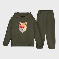 Детский костюм оверсайз Foxs head, цвет: хаки