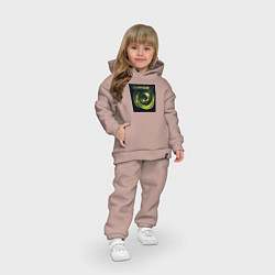 Детский костюм оверсайз Static-X - Shadow Zone, цвет: пыльно-розовый — фото 2