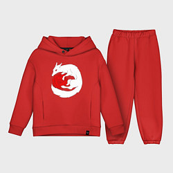 Детский костюм оверсайз Лиса и роза, цвет: красный