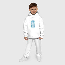 Детский костюм оверсайз Timey wimey stuff, цвет: белый — фото 2
