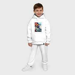 Детский костюм оверсайз Re:Zero Субару Нацуки, цвет: белый — фото 2