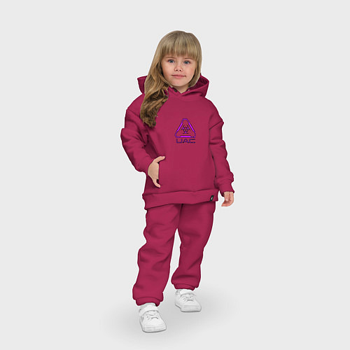 Детский костюм оверсайз UAC фиолетовый / Маджента – фото 3