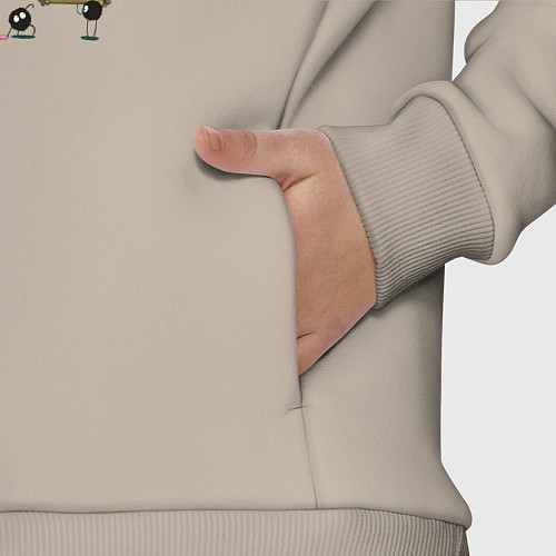 Детский костюм оверсайз Герои студии Ghibli / Миндальный – фото 3