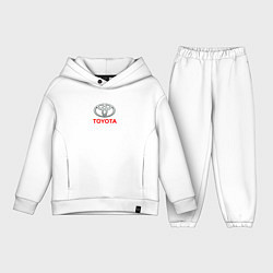 Детский костюм оверсайз Toyota brend auto, цвет: белый