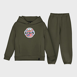 Детский костюм оверсайз Style USA, цвет: хаки