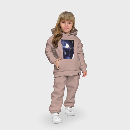 Детский костюм оверсайз Магическая битва Сатору Годзё Сугуру Гэто / Пыльно-розовый – фото 3