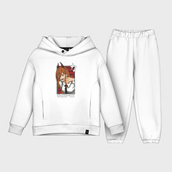 Детский костюм оверсайз Power anime, цвет: белый