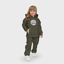 Детский костюм оверсайз Сеул - Южная Корея, цвет: хаки — фото 2