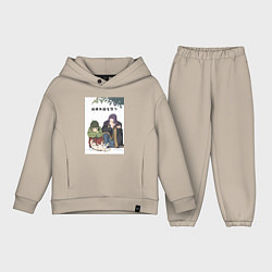 Детский костюм оверсайз Монолог фармацевта Маомао Жэньши, цвет: миндальный