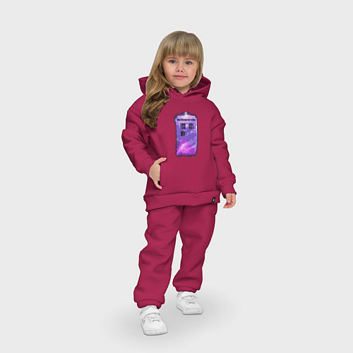 Детский костюм оверсайз Violet tardis / Маджента – фото 3