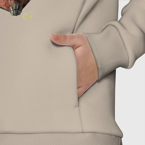 Детский костюм оверсайз Скелет ученый / Миндальный – фото 3