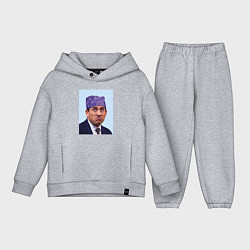 Детский костюм оверсайз Michael Scott - Prison mike the office meme, цвет: меланж