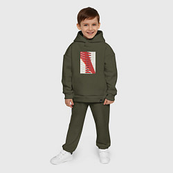 Детский костюм оверсайз Mitsubishi Lancer Evolution, цвет: хаки — фото 2