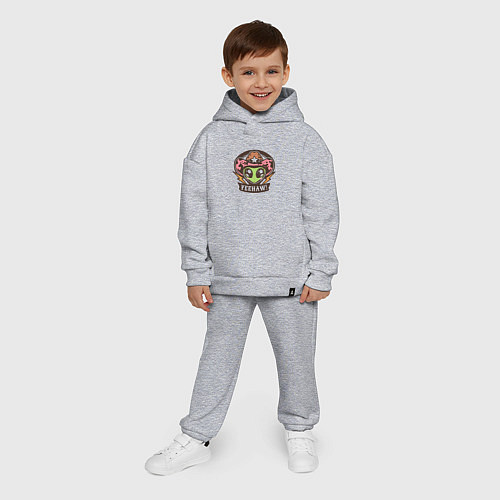 Детский костюм оверсайз Инопланетянин ковбой / Меланж – фото 4