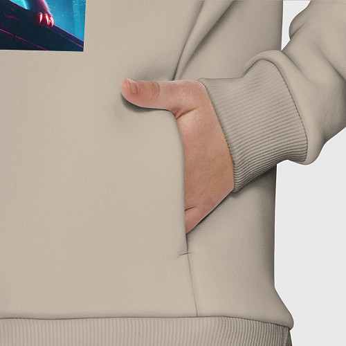 Детский костюм оверсайз Nightmare - terrible Pikachu neon glow / Миндальный – фото 3