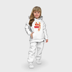 Детский костюм оверсайз Russia, цвет: белый — фото 2