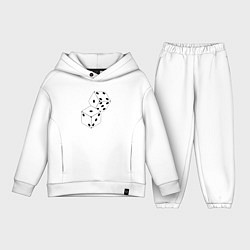 Детский костюм оверсайз Азарт на грани, цвет: белый