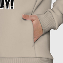 Детский костюм оверсайз Ronnie Coleman- yeah buddy, цвет: миндальный — фото 2