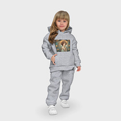 Детский костюм оверсайз Красивая девушка ар-нуво, цвет: меланж — фото 2