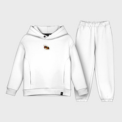 Детский костюм оверсайз Укуренная пчела, цвет: белый