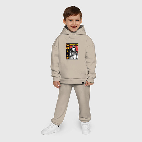 Детский костюм оверсайз Моя геройская академия Mirio Togata / Миндальный – фото 4