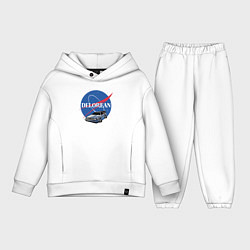 Детский костюм оверсайз Space delorean, цвет: белый