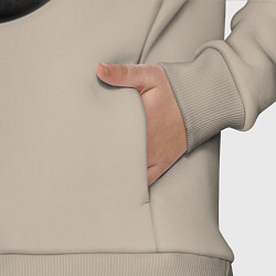 Детский костюм оверсайз Планета арт, луна, цвет: миндальный — фото 2